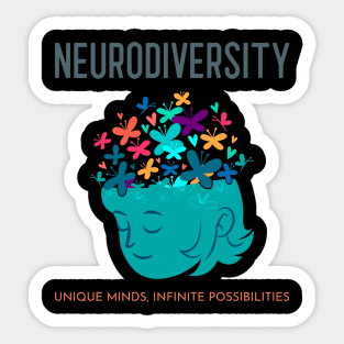 Unique Minds, Infinite Possibilities - Neurodiversity Sticker